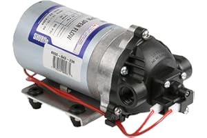 Pentair SHURflo 8000-543-236 Automatic-Demand Diaphragm Pump, 1.8 GPM With Viton Valves, Santoprene Diaphragm, 50 PSI Demand Switch, 12V, 3/8" NPT Female Port