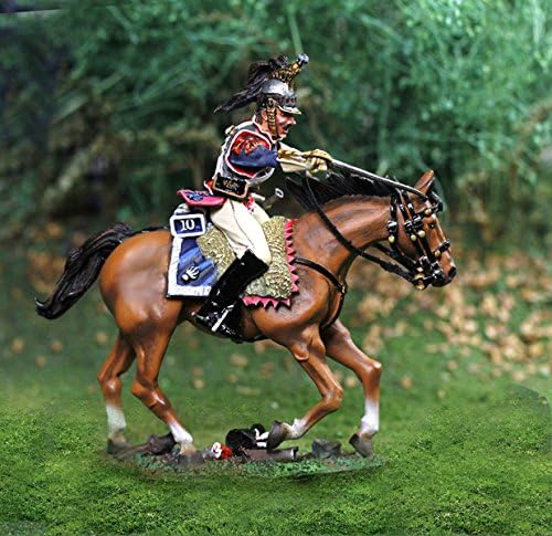 Napoleonic Toy Soldiers French Cavalry Curassier Posting Collectors Showcase Toy Soldiers Painted Metal Figure CS00813 Britains King Country Type