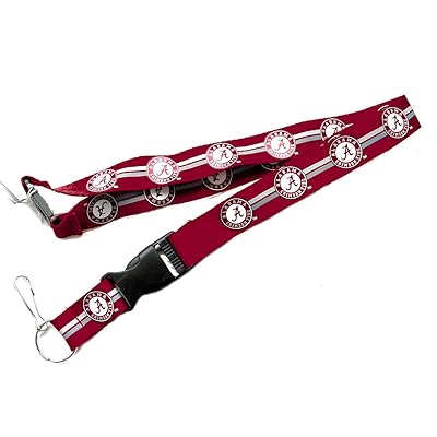 College Sports Lanyard Caseys Alabama Crimson Tide Lanyard Aminco NCAA Alabama Crimson Tide Lanyard、ネオングリーン