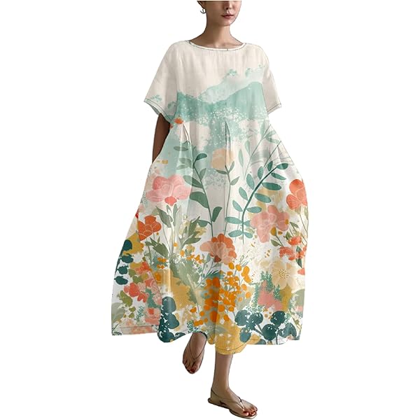 Lauren Ralph Lauren Floral Crinkle Georgette Surplice Dress Cream