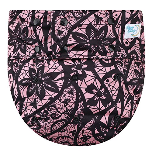 Happy Endings Teen / Adult Stain Resistant Snap Closure Reusable Cloth Diaper Incontinence - Lace