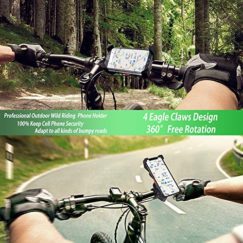 Grefay Fahrrad Handyhalterung Universal Motorrad Handy Halterung für 3,5-6,5 Zoll Smartphone mit 360° Drehbar – Bild 7