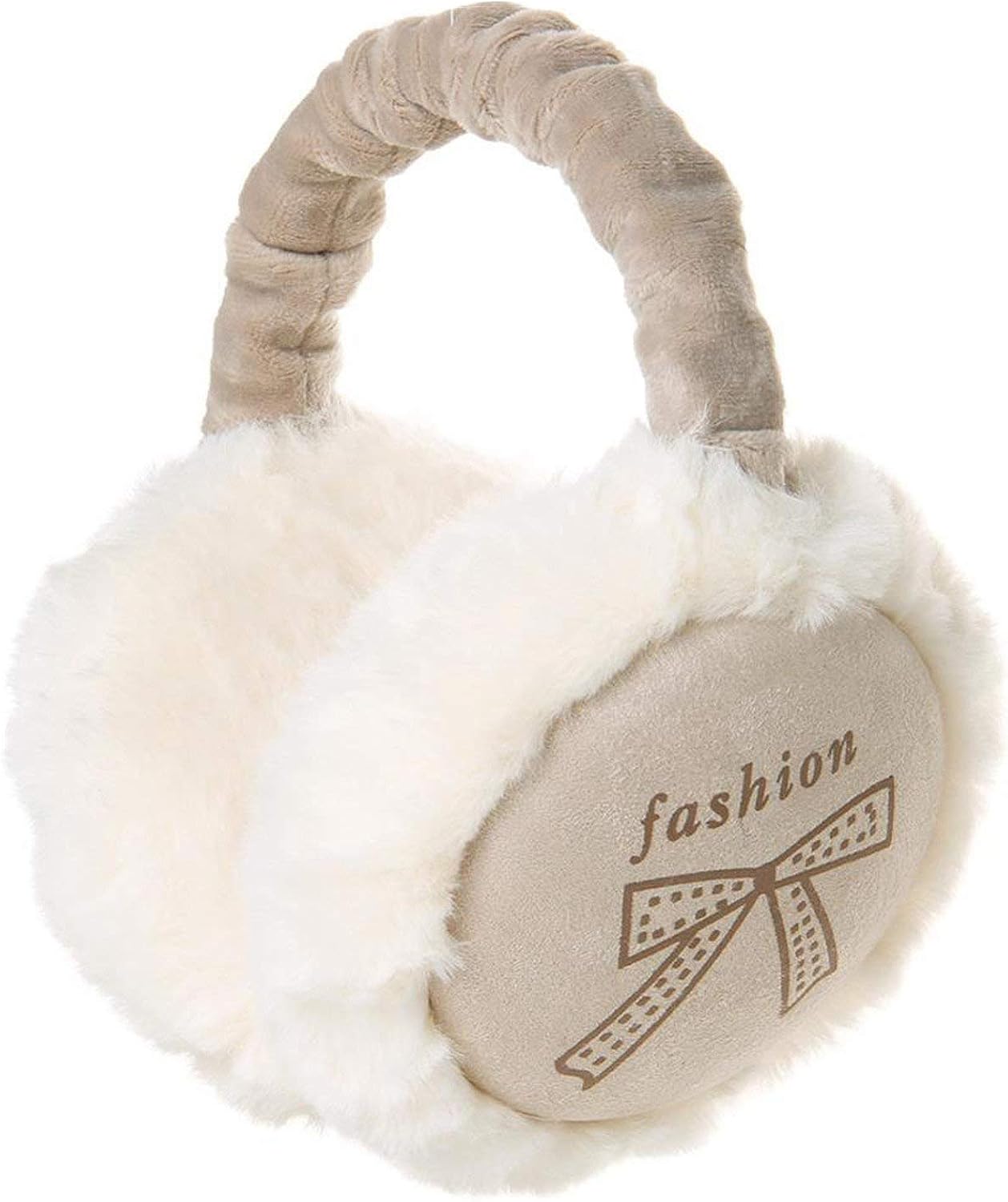 Winter Cute Earmuffs For Women Print 3 Panels Fleece Soft Brand Earflap