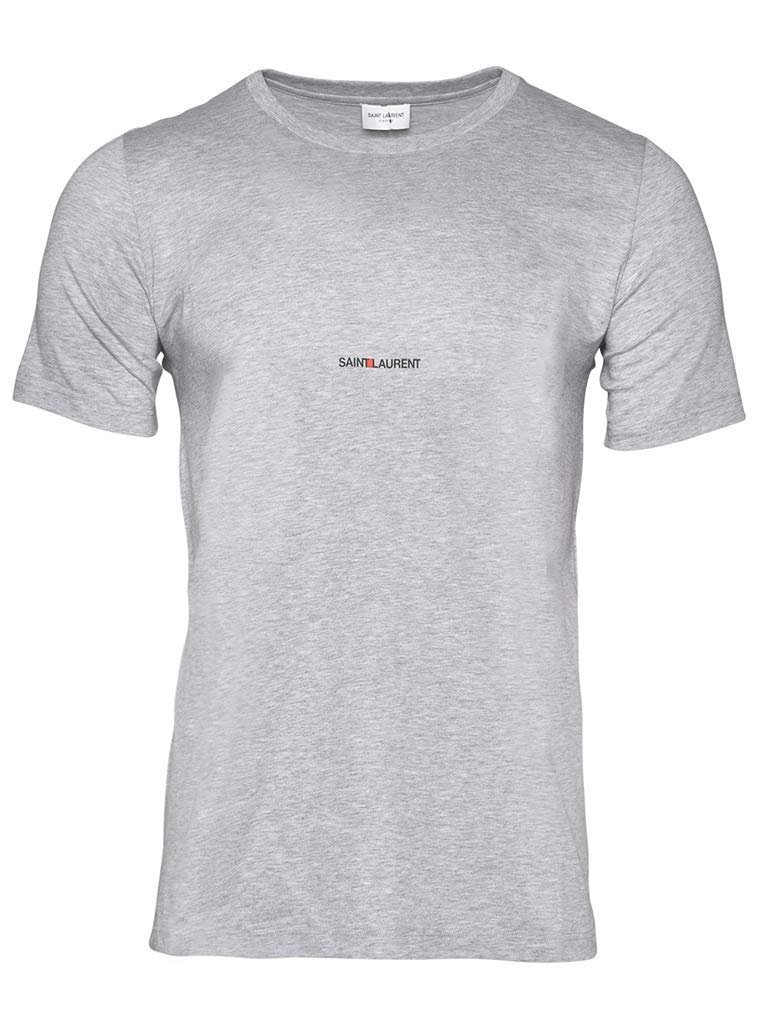 Saint Laurent Logo Detail Cotton Jersey T-Shirt, Brand Size Small