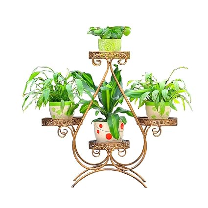 Amazon Com Wynzyhj Flower Stand Wrought Iron Floor Standing