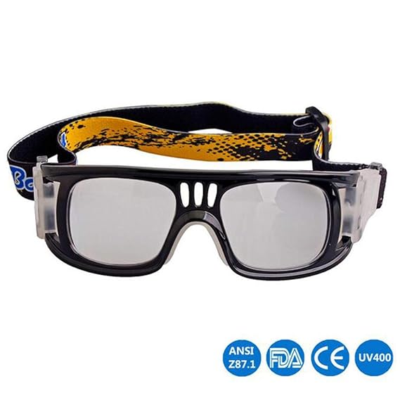 LAIABOR Schutzbrille Brille Basketball-Sportbrillen können mit Myopie-Brille explosionssichere Auge Fußball-Brille ausgestatt