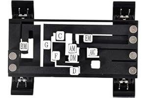 Vaveren Guitar Aid Chords Trainer Guitar Learning System Classical Guitar Chords Tool Part Practical Teaching for Friends Beginners, Black