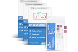 Utiva UTI Test Strips – Home Test Kit for Urinary Tract Infection – Clinically Accurate Results in 2 Minutes – Urine Testing 