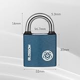 RosewineC Heavy Duty Padlock 38MM Iron Padlock with 3 Keys Weatherproof view 2