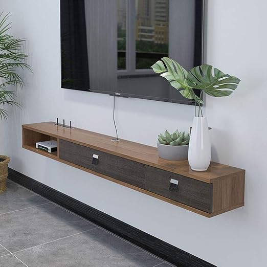 Wall Mounted Tv Media Console Tv Stand Tv Cabinet Floating Storage Cabinet Media Entertainment Console Gaming Shelving Unit With Drawers And Storage Shelves Color B Size 120 23 6 16cm Amazon Ca Home