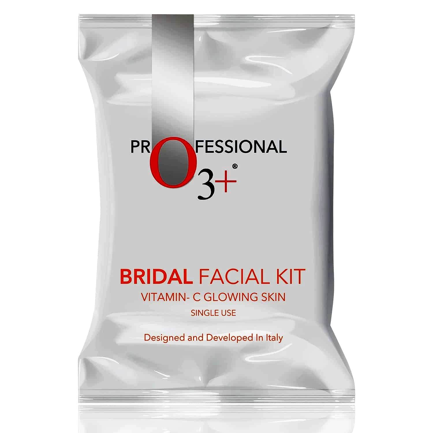 O3+ Bridal Facial Kit with Vitamin C | Single-Use Facial for Glowing, Bright & Radiant Skin | Suitable for All Skin Types | 136g #KIT-172
