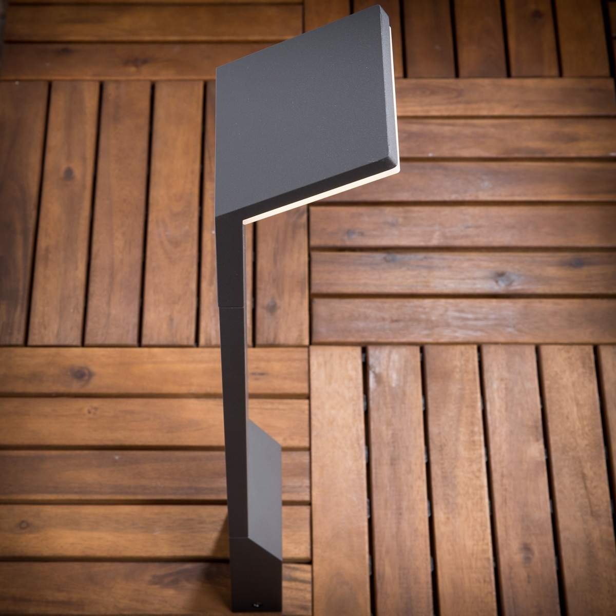 Lucande Lampada LED Da Esterno – Paletto Nero In Alluminio (H 60 Cm) Con Lampadina Inclusa – IP54