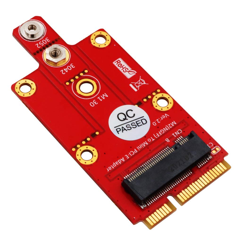 LeHang M.2 Key B to Mini PCI-E Adapter for 3G/4G/5G Module