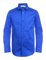 Calvin Klein Boys' Long Sleeve Sateen Dress