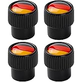 HNYYZL Metal Tire Valve Caps with Resin German Flag Stripes – Fit Porsche, Mercedes, Audi, BMW, VW Golf, Opel (Deutsch Design)