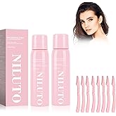 2Pack Hair Identifier Spray for Face Shaving, Moisturizing and Skin Care Dermaplaner Spray,Skin Body Hair Identifier Comfortable Face Shaving Powder (Pink 2pack 01)