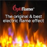Dimplex Cheriton Deluxe Freestanding Optiflame Electric Fire Chrome Black 2kW view 7