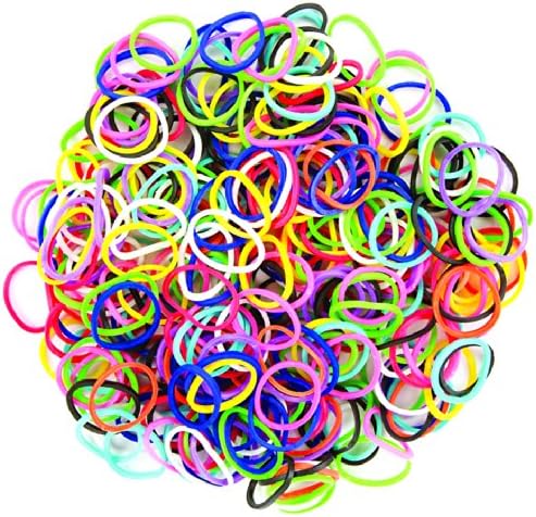 Darice 624-Piece Stretch Band Bracelet Loops And S-Clips Set, Mix (Rb1011)