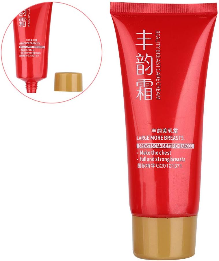 Breast Cream, Portable 60Ml Female Bust Care Cream Adopts With Herbal Ginseng Extract to Massage Breast Build up Nice Body
