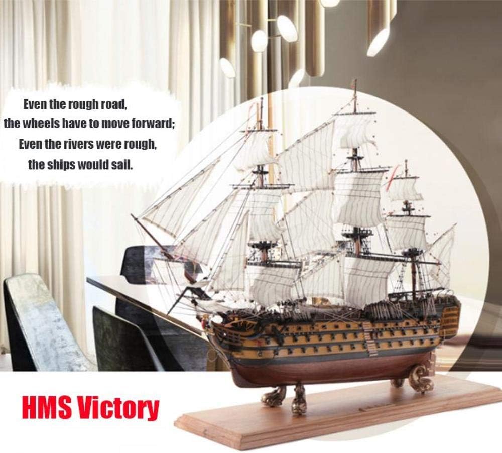 DIY Handmade Assembly Ship 21" Wooden Sailing Boat Model Kit Ship Handmade Assembly Decoration Gift For Children Boy