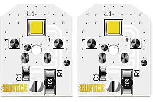 Gurtice New Upgraded 2 Pack WR55X11132 WR55X25754 LED Light for GE Refrigerator Replace WR55X30602 WR55X26486 PS4704284 3033142 EAP12172918 AP6261806