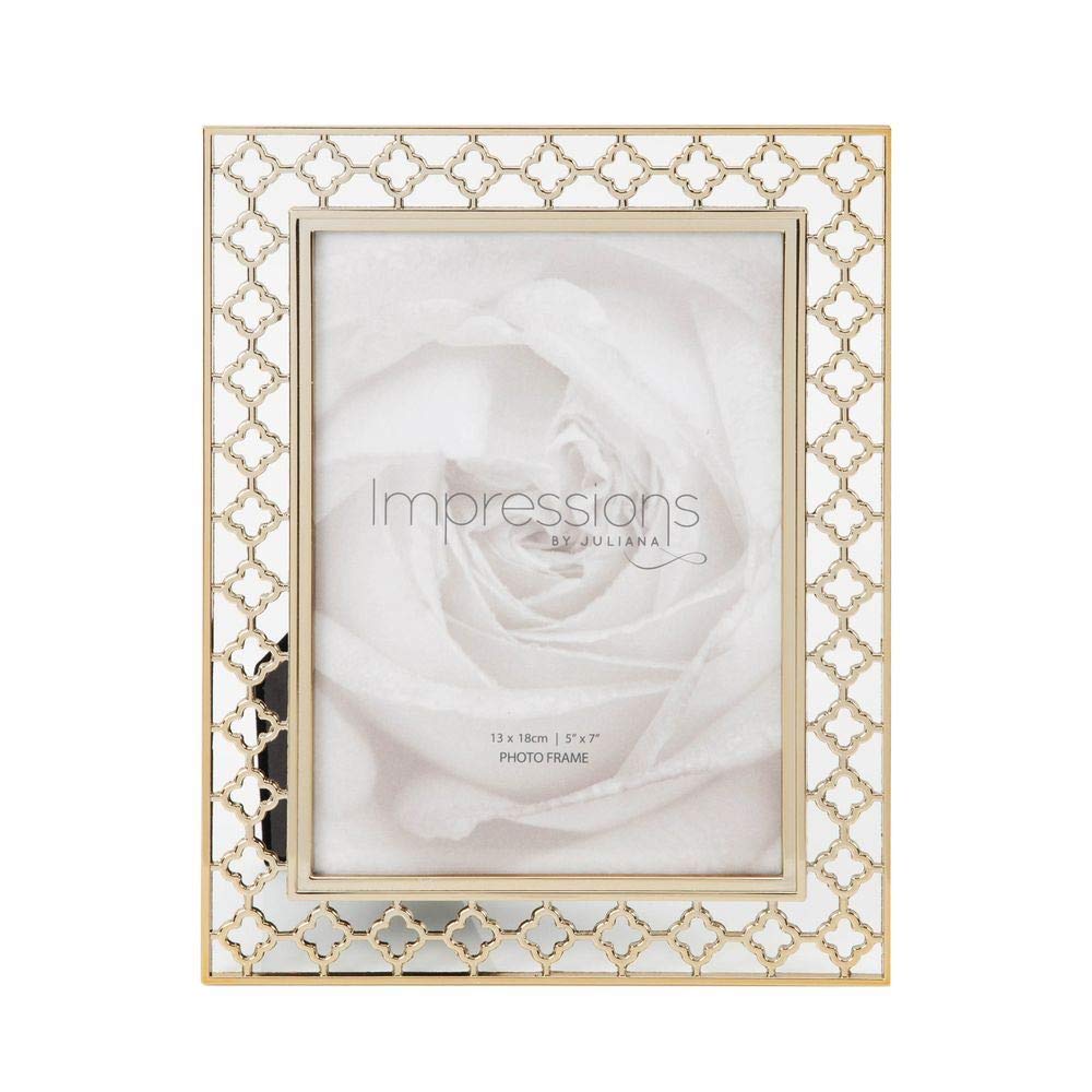 Juliana Impressions Lattice Cut Metal Photo Frame 5" x 7"