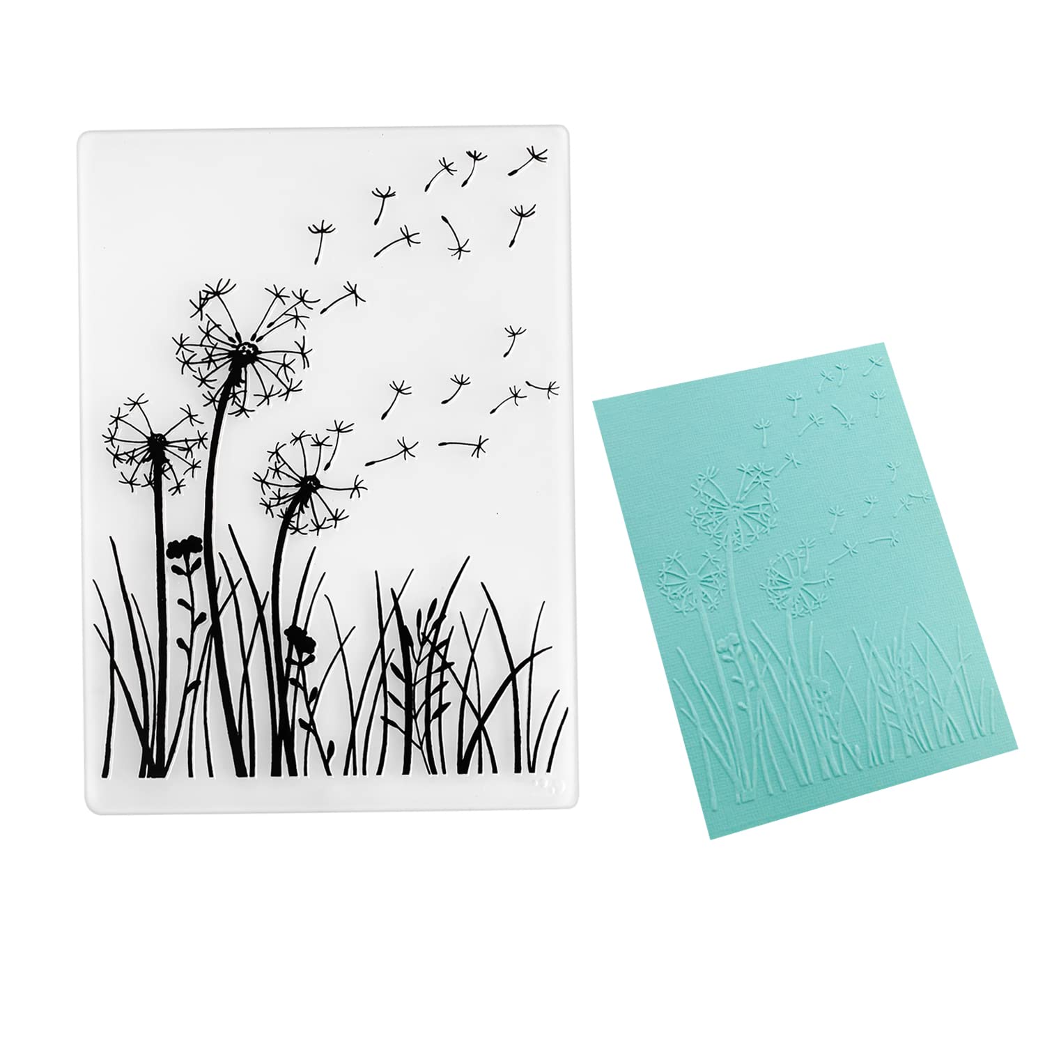 Dandelion Embossing Folder Stencil Stencils Plastic Embossing Template for DIY Scrapbooking Scrapbook Photo Album Paper Card Making Embossing Crafts Decoration