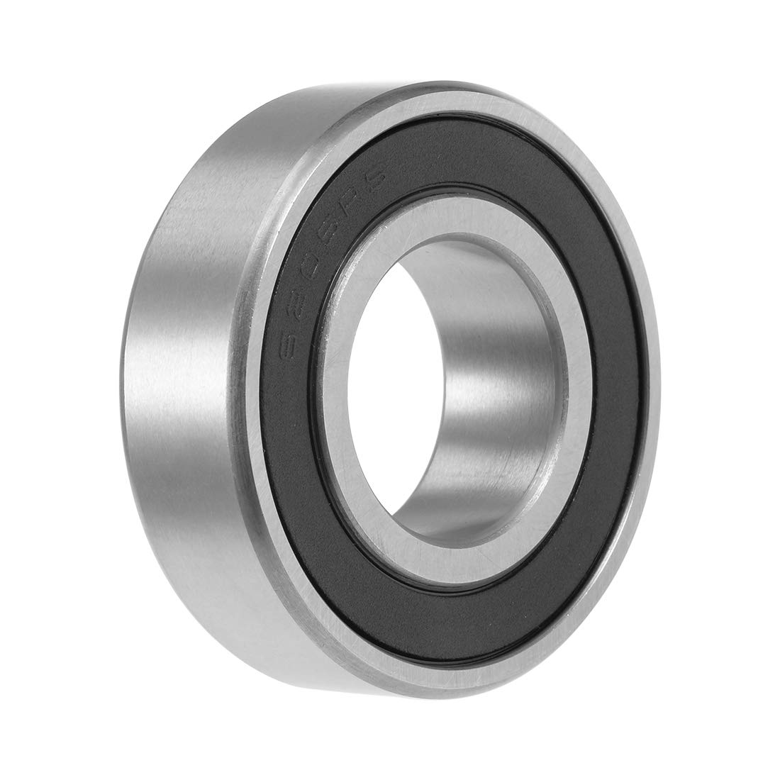 sourcing map 6205-2RS Deep Groove Ball Bearing 25x52x15mm Double Sealed Chrome Steel Bearings 1-Pack