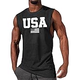 Men's Funny Grpahic Tank Tops Workout Gym Bodybuilding Relaxed Fit Casual Sleeveless Shirts