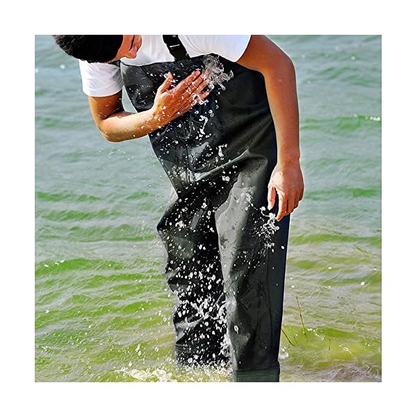 Kglobal-Waterproof-Fishing-Waders-and-Boots-PVC-Chest-Waders-Hunting-Boot-Waders-SMLGreenCamo