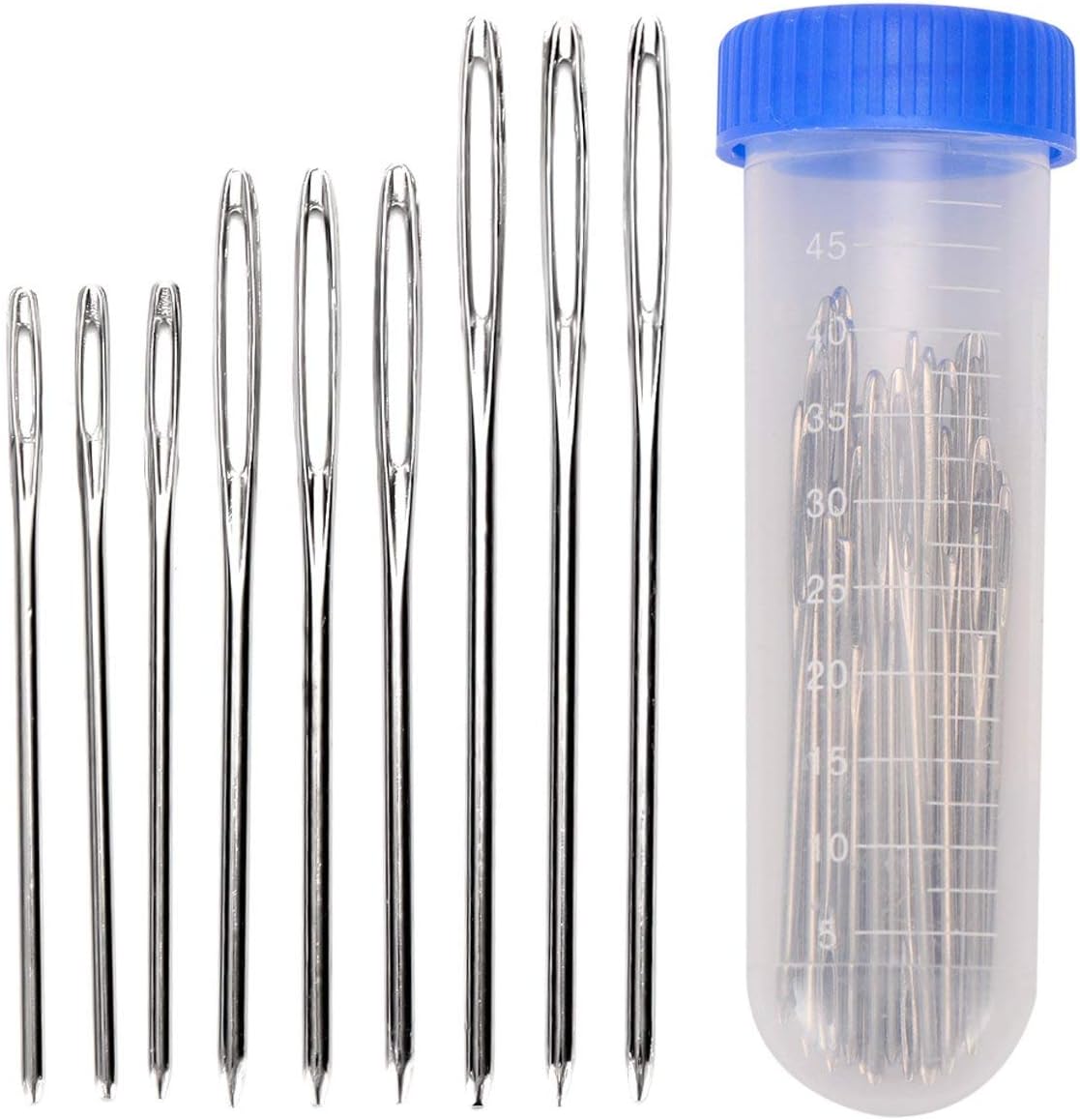 9-teiliges Garnnähnadeln Set - Große Öhr Nadeln Für Stricken & Häkeln