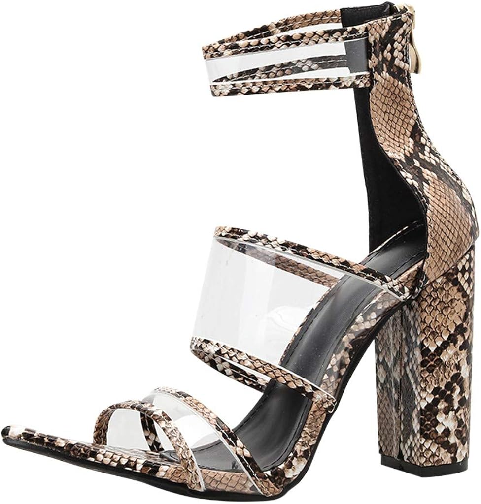 snake print gladiator sandals