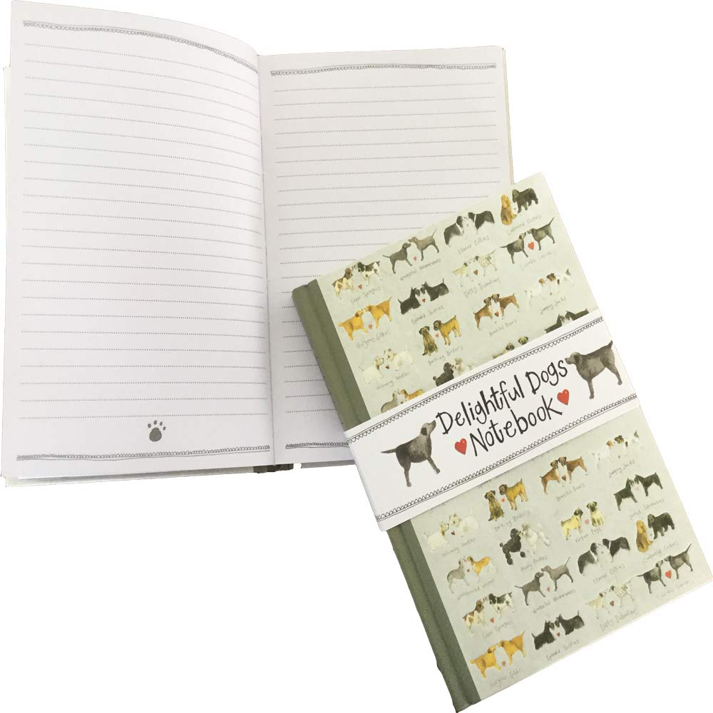Alex Clark Delightful Dogs Small Hardback Journal - Lined Pages