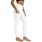 ODODOS Women's High Waisted Yoga Leggings with Pockets, Tummy Control Non See Through Workout Athletic Running Yoga Pants