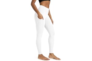 ODODOS Women's High Waisted Yoga Leggings with Pockets, Tummy Control Non See Through Workout Athletic Running Yoga Pants