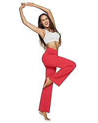 G4Free High Wasit Wide Leg Yoga Pants with Pockets