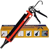AWF PRO - Mortar Pointing Gun, 1 Quart (32 fl oz.) Capacity, 12:1 Thrust,2 Nozzles, Adjustable Pusher Plate