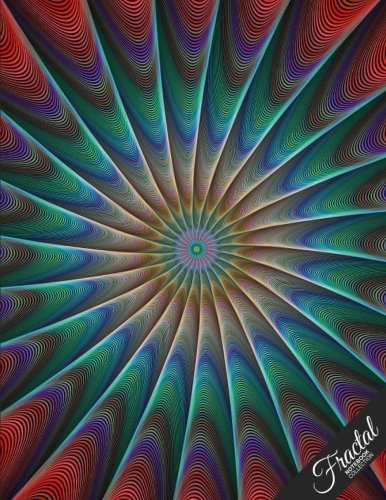 Fractal Notebook Collection: Design 21, Fractal Art Journal/Diary, Wide Ruled, 100 Pages, 8.5 x 11