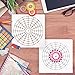 Gejoy 7 Pieces of Mandala Stencil for Painting Large Reusable Stencils Template Set Dotting Tool for Painting on Wood Floor Wall Tile (16, 12, 8 Segment) (S, M, L)