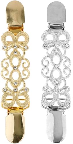 Amazon Co Jp Hfeel ストールクリップ ストール留め カーディガン ショール留 エレガント 服飾小物 2個セット ジュエリー