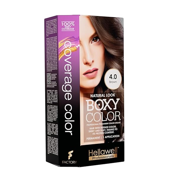 COVERAGE BOXY COLOR HAIR COLOR KIT PROFESSIONAL, PERMANENT...