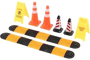 RIZGHWOY Mini Plastic Traffic Cones 1/18 RC Car Road Cone Ice Cream Cones Speed Bumps Mood Trim Pieces Model Car Scene Access