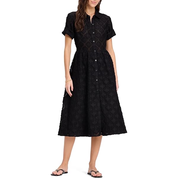 kate spade new york Seersucker Pleated Shirt Dress at Amazon Women's  Clothing store