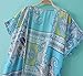Rainlover Women's Fashion Swimwear Tassel Kimono Bikini Cover up Beach Dresses (Blue)