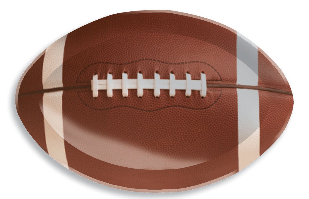 Creative Converting Football Shaped Plastic Tray, 17