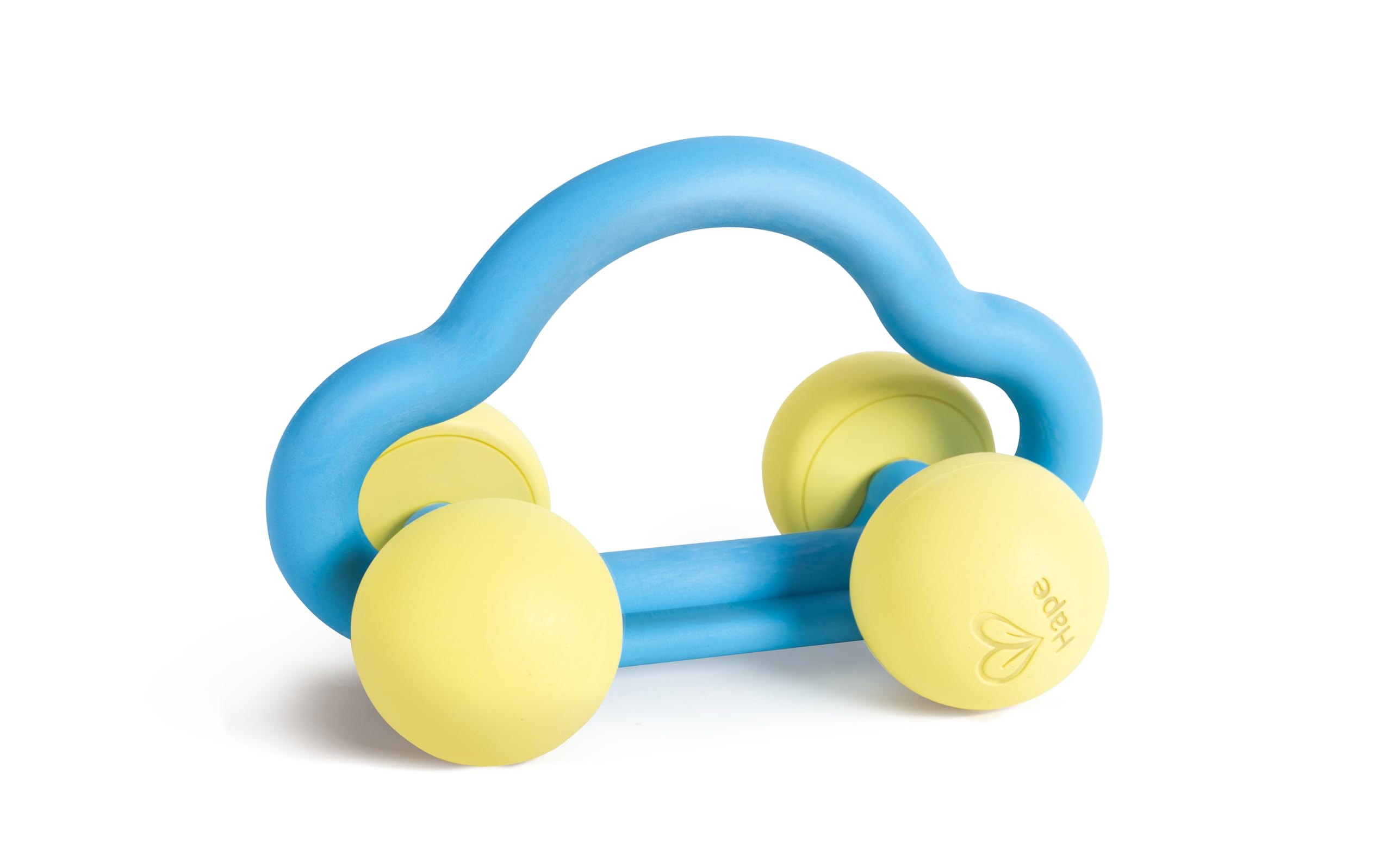 Hape Rattle and Roll Toy Car โ Eco-Friendly Baby Sensory Toy โ BPA-Free, Soft & Easy-to-Grip for Crawling & Scooting