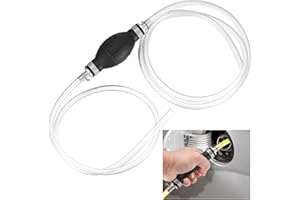 SIYURONGG Siphon Pump for Gasoline, Fuel Transfer Siphon Pump, Manual Gasoline Siphon Hose Pump, High Flow Hand Fuel Pump With 2m Hose, for Gas Petrol Diesel Oil Liquid Water Fish Tank