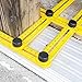 LIVEHITOP Angleizer Template Tool - Measures All Forms And Angles, General Multi Angle Measuring Ruler for Handymen Builders Craftsmen