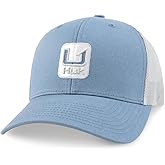 HUK Mens Trucker Hat, Anti-Glare Snapback Fishing Hat for Men