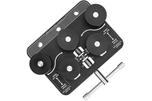 Tubing Straightener Aluminum Brake Line Straightener Handheld Brake Line Bender for 3/16 Inch to 1 Inch Diameters Copper Tube